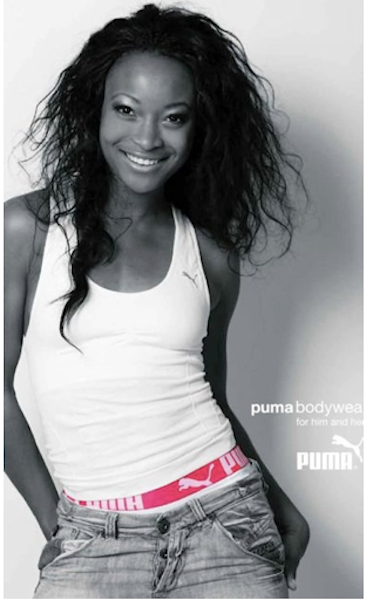 Okparaebo posing for Puma