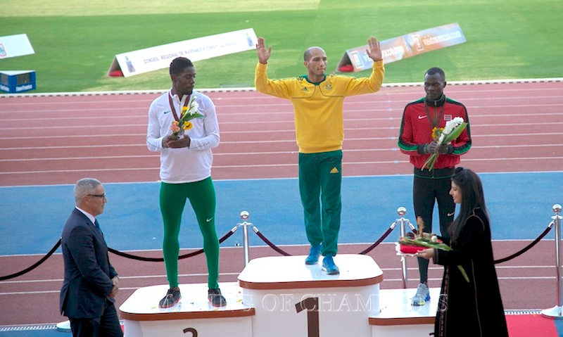 Cornel Fredericks who has been in fantastic form this season scooped the African and Commonwealth Games titles.