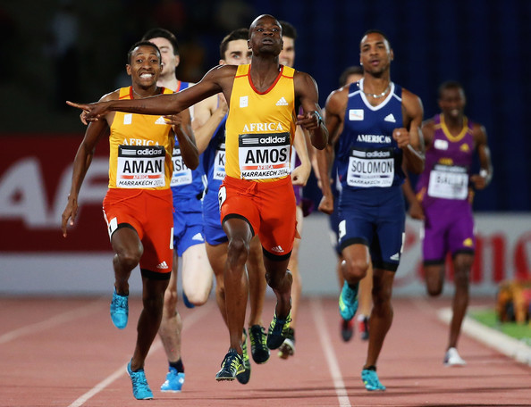 Nijel Amos inspired a 1-2 finish for Africa at the IAAF Continental Cup. (Photo Credit: Matthew Lewis/Getty Images Europe)