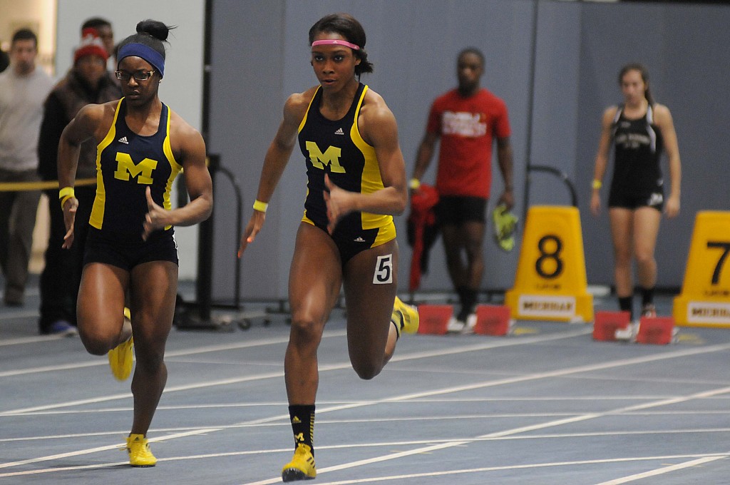 Cindy Ofili shone in her first two meets of sophomore season. (Photo Credit: Ryan Reiss/Michigan Daily)