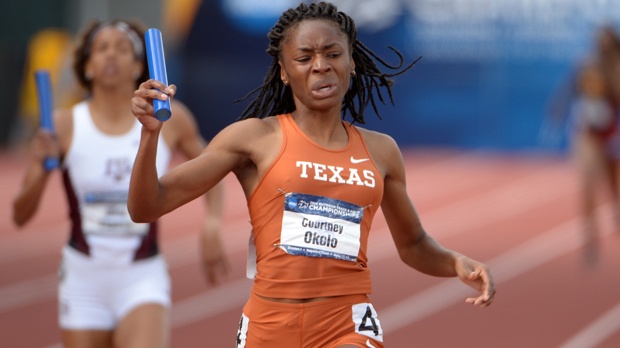 Courtney Okolo set the outdoor collegiate record in the 400m in 2014. (Photo Credit: www.flotrack.org)