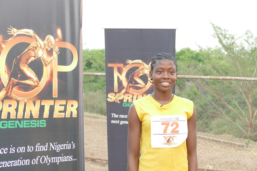 Barakat caught the eyes of the Top Sprinter Coaches after competing  barefooted at the Ibadan Auditions