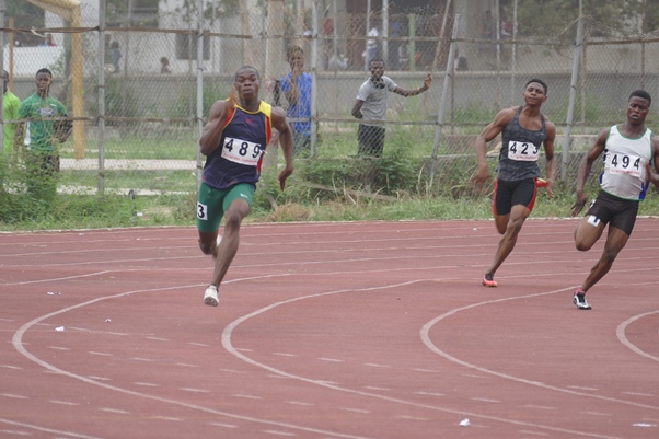 Thankgod Igube gave a good account of himself at the National Youth Trials.