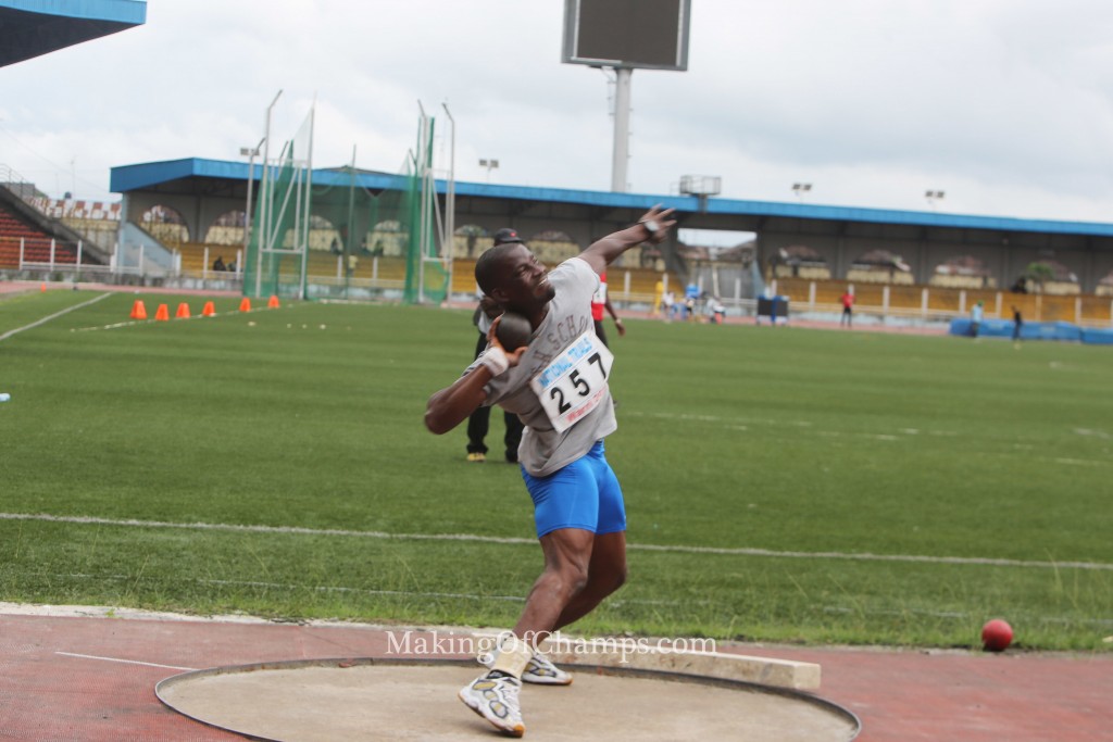 A lot of field events were competed in on the first day of the National Trials.