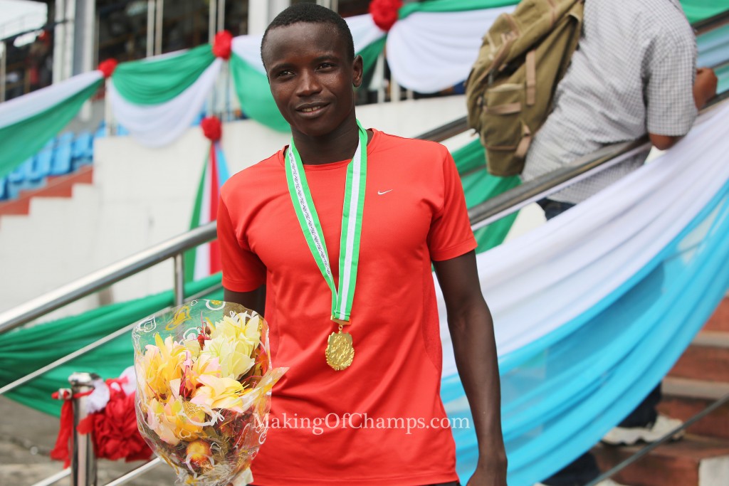 Ismaila Sadjo of Cross River State won the men's 5000m.