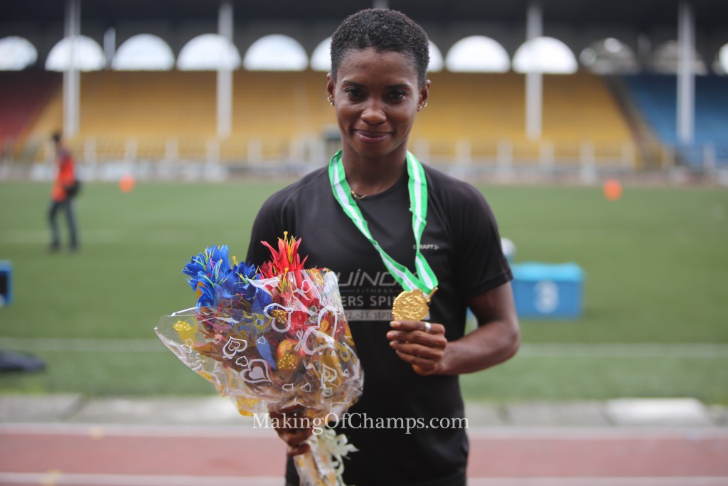 Chinazom Amadi clinched her first national title in the women's Long Jump.