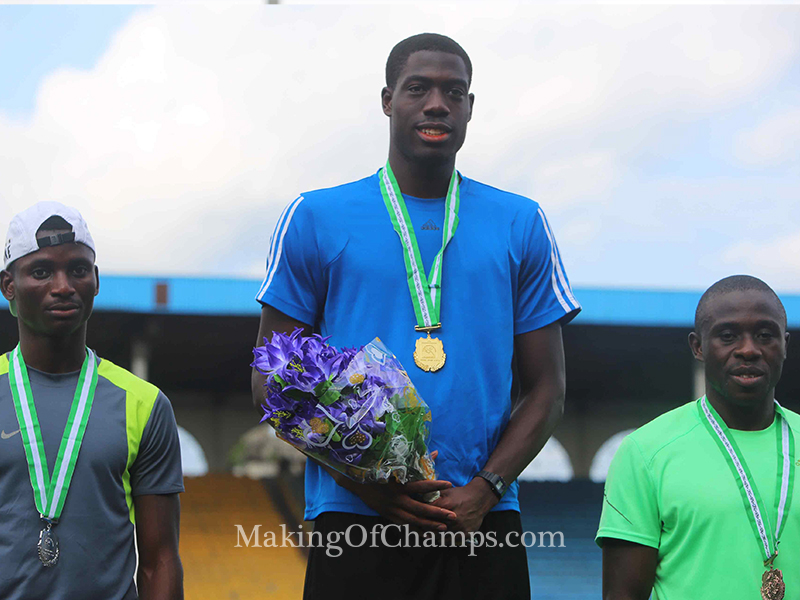 Nathaniel Samson and Noah Akwu finished 2nd and 3rd respectively.