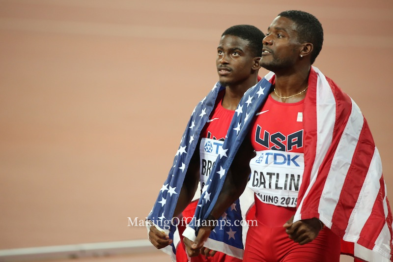 Youngster Bromell held his own against his more experienced counterparts, taking Bronze in his debut World Championships outing.