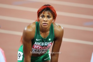 Okagbare finished 8th in the women's 100m final on Monday. (Photo Credit: Making of Champions/PaV Media)