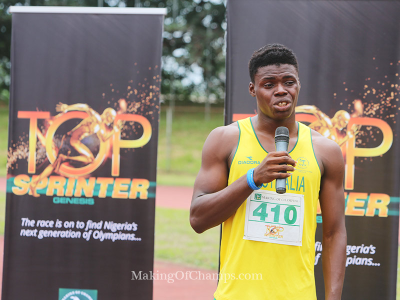 Benin Top Sprinter auditions