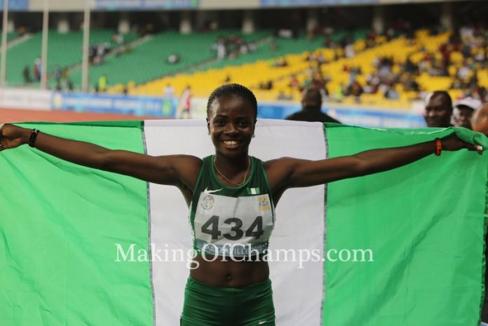 Oluwatobiloba Amusan Congo Brazzaville 2015