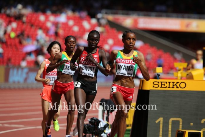 2015 World Championships, Almaz Ayana, Genzebe Dibaba