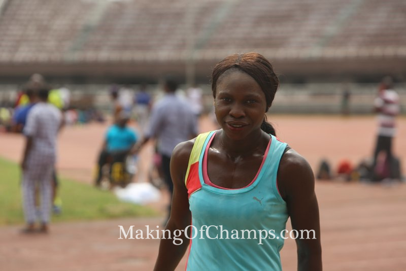 Aminat Alabi was the fastest in the 300m.
