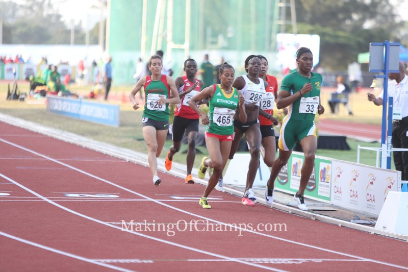 Semenya continued her dominance in the women's 800m.