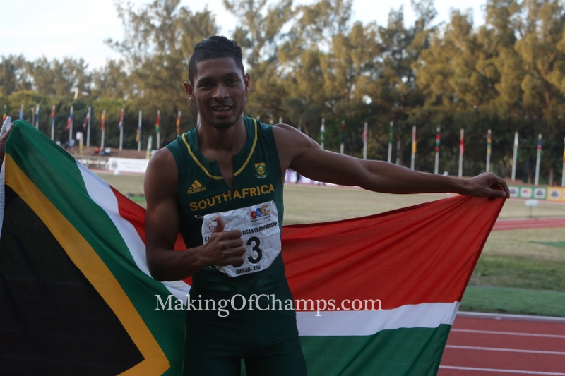 Wayde Van Niekerk claimed his first individual African Championships GOLD medal in the 200m.