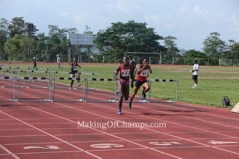 Oluwakemi Francis ran a PB of 13.47s in the women's 100m Hurdles