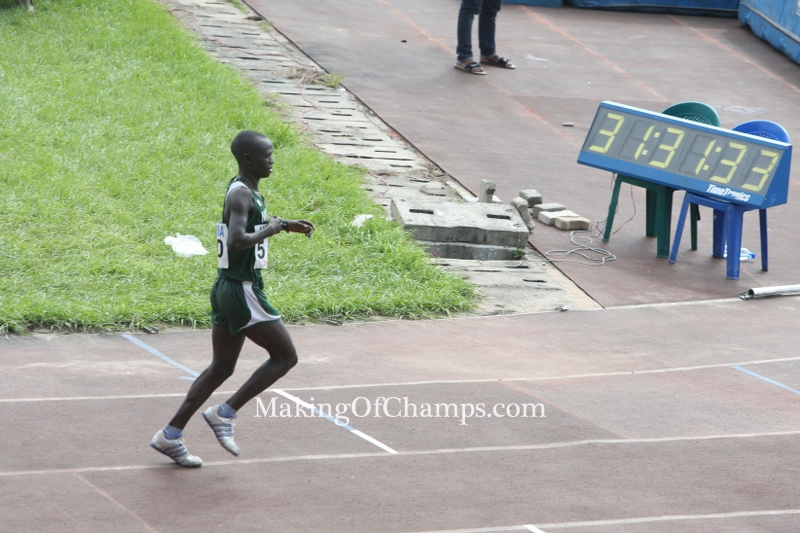 Emmanuel Gyang finished ahead of his rivals in the 10,000m.