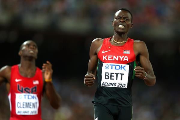 Bett seemingly came out of nowhere to win the World 400m Hurdles title. (Photo Credit: Getty Images)