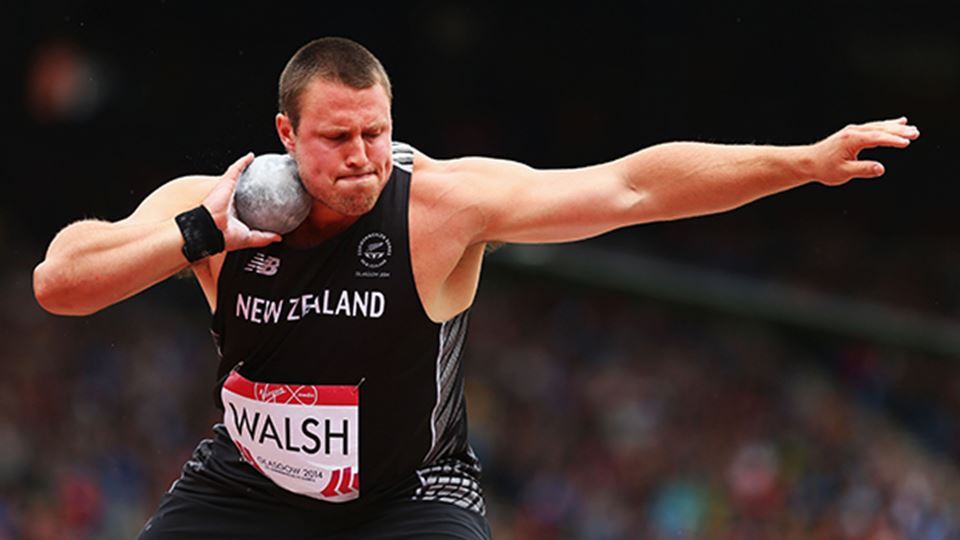 Tom Walsh in action for his country, New Zealand. He won the world indoor title in March, and then Bronze at the Rio Olympics. Photo Credit: Getty images.