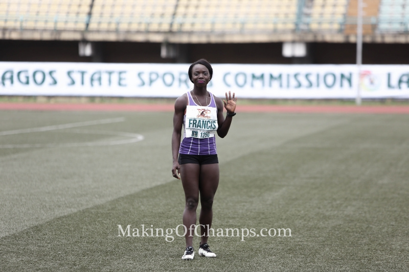 Cecilia Francis represented Nigeria last year at the World Championships in Beijing and also at the African Games in Congo Brazzaville 