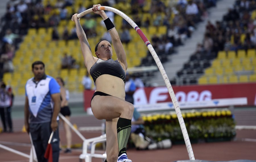 Sandi Morris became the second woman in history to jump 5.00m. Photo Credit: @iaaforg