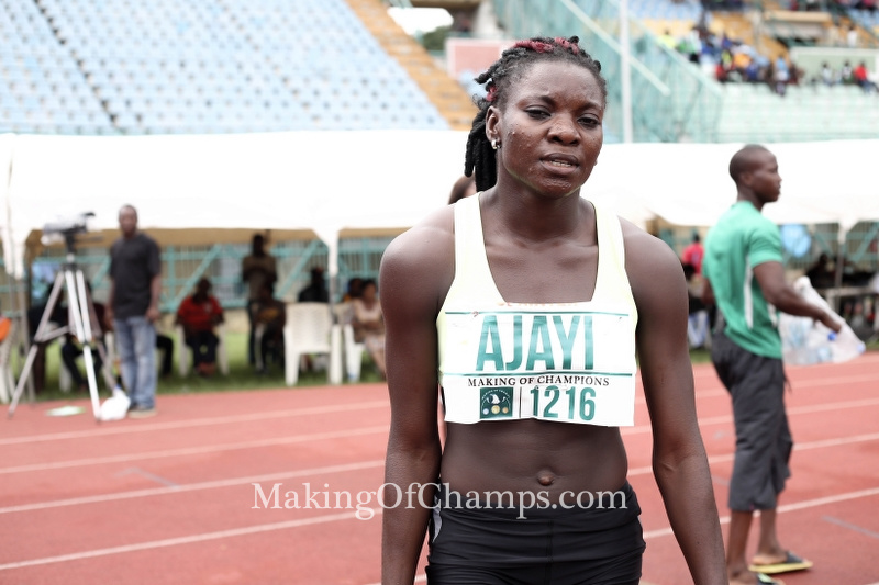 Yinka Ajayi won heat 2 of the women's 400m and will be a favourite for the final on Friday