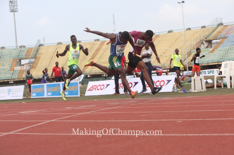 Samson Nathaniel pipped Sulaimon Badewa on the finishing line.