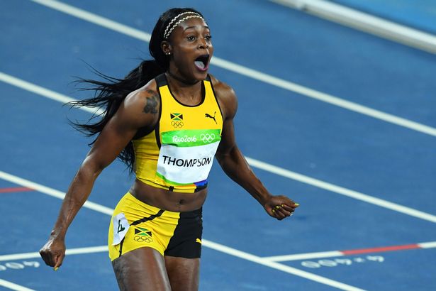 Elaine Thompson could hardly believe that she had won the women's 100m title. Photo Credit: Getty Images