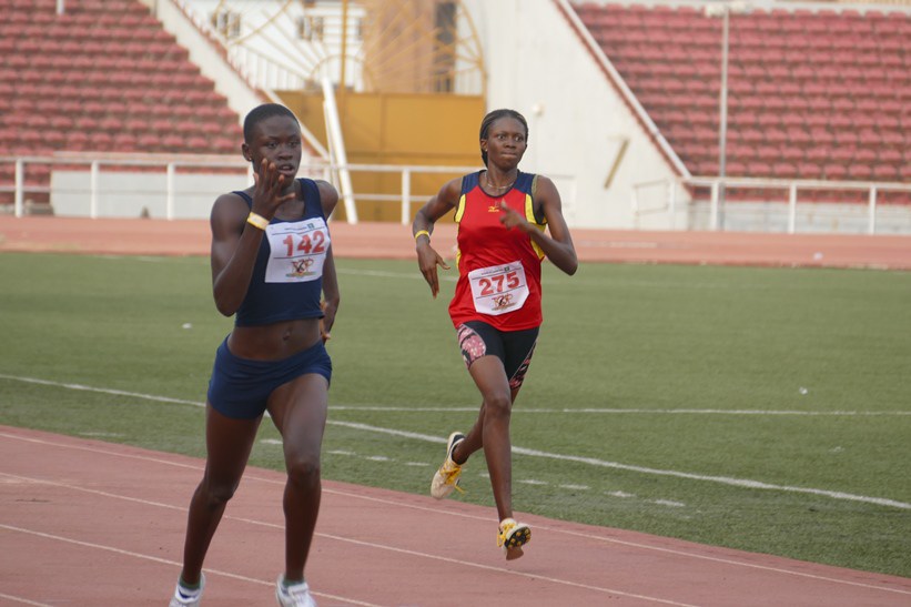 Glory Nyenke in action during the 2015 Top Sprinter audition in Enugu