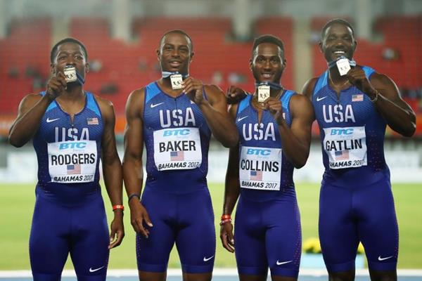 Gatlin anchors US 4x100m team to victory on Day 1 of World Relays - MAKING  OF CHAMPIONS