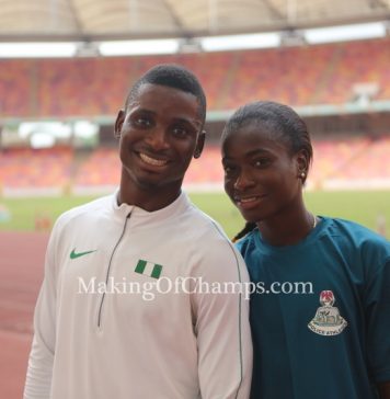 The Nathaniels are Nigeria’s first siblings to the World Championships in 18 years