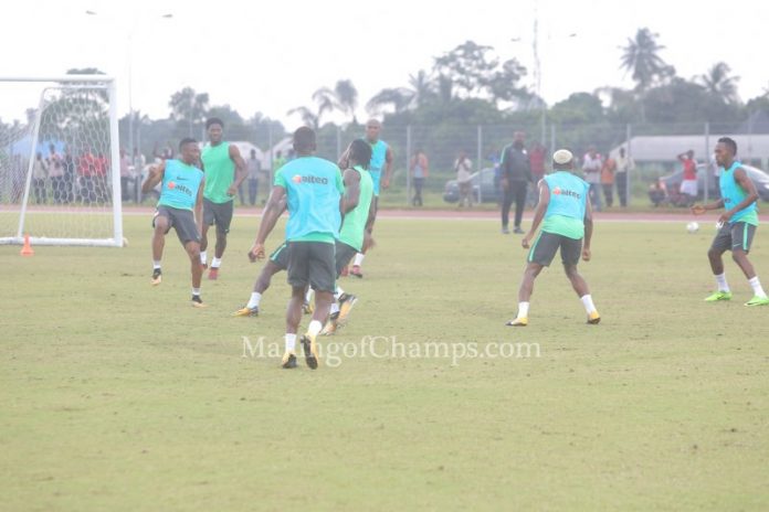 Super Eagles players in training 2018 World Cup qualifiers, Zambia, Nigeria,