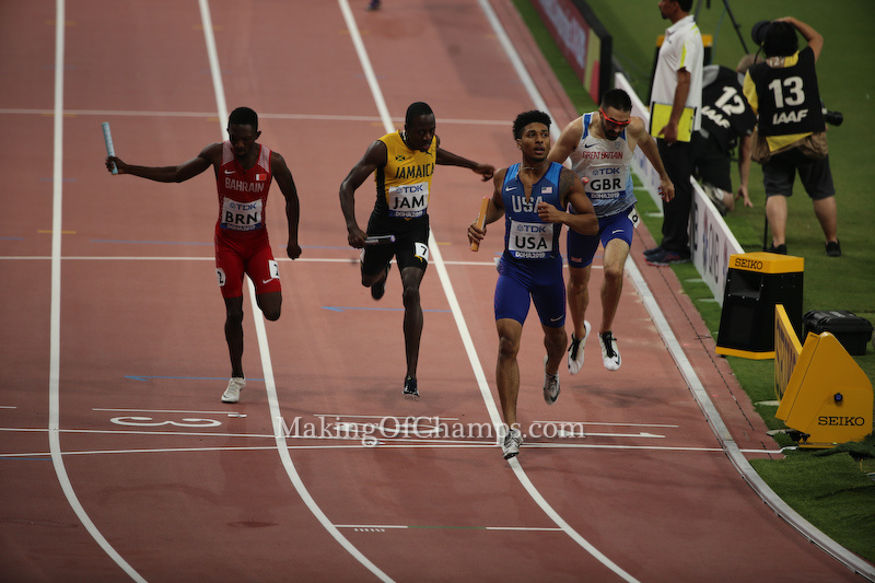 Team USA storm to new WR in the mixed 4x400m relay MAKING OF CHAMPIONS