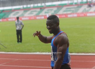 Official Results of Athletics on Day 1 of the National Sports Festival