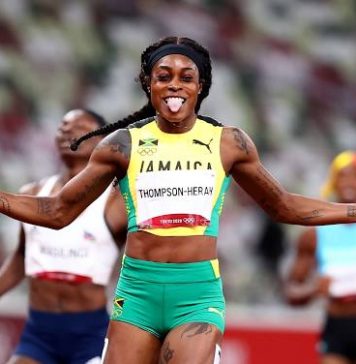 Elaine Thompson claims historic Olympic sprint double with incredible 200m win
