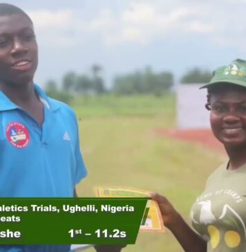 MoC celebrates Ashe’s emergence as Nigeria’s Fastest Man, pledges to produce more Champions for Nigeria!