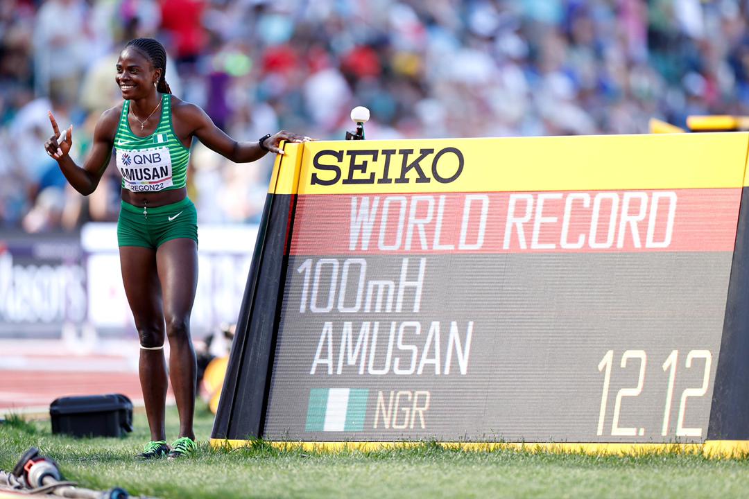 Amusan becomes Nigeria's 1st ever World Record holder in Track & Field  after shattering 100mH record in Oregon - MAKING OF CHAMPIONS