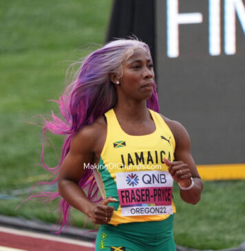 Fantastic Fraser-Pryce inspires Jamaican sweep to claim historic 5th 100m title in Oregon