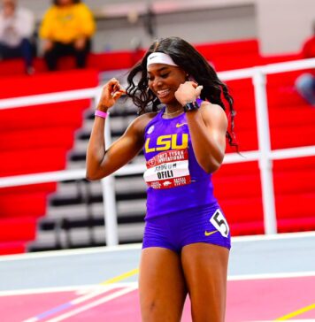 Favour Ofili breaks African 200m Record, runs fastest time in the world in 2023 at NCAA Indoor Championships