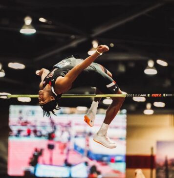 Best Erhire leaps to new PB to win High Jump at Tom Jones Invite