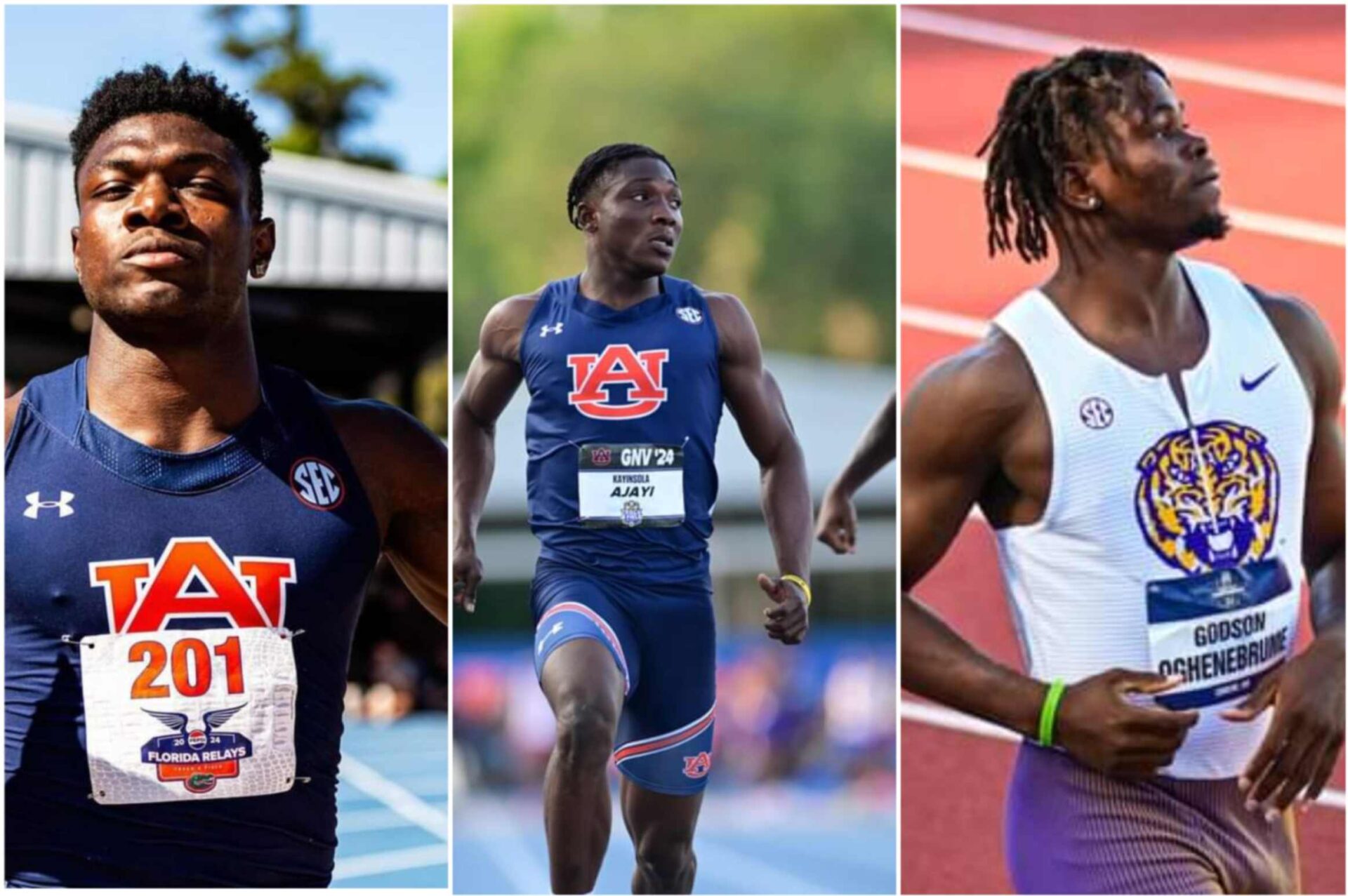 Nigerian trio finishes 234 in the men’s 100m final at the NCAA