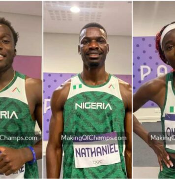 Onojuvwevwo, Onwuzurike, Nathaniel bow in the semifinals at the Paris Olympics
