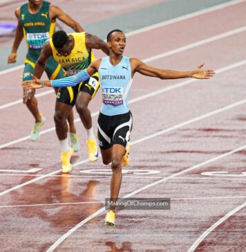 Kebinatshipi makes history as Botswana’s first men’s World Athletics Champion!